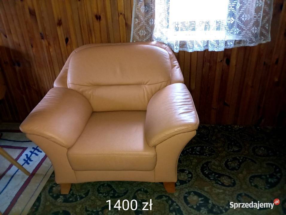 Sprzedam skórzany komplet wypoczynkowy Bolków