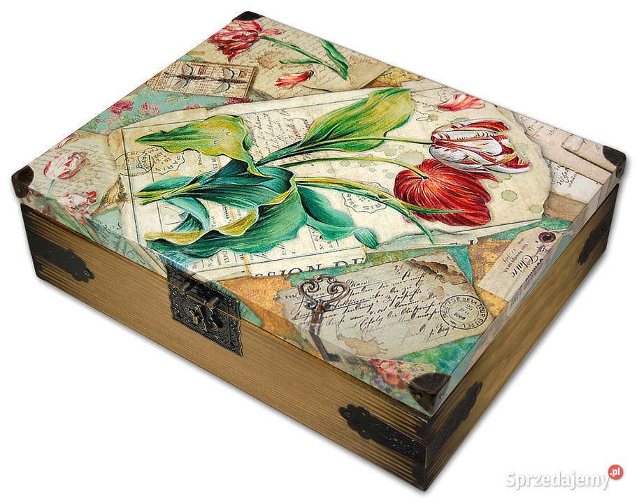 duża HERBACIARKA drewniane pudełko 12 przegródek Pojemniki na żywność kujawsko-pomorskie Bydgoszcz