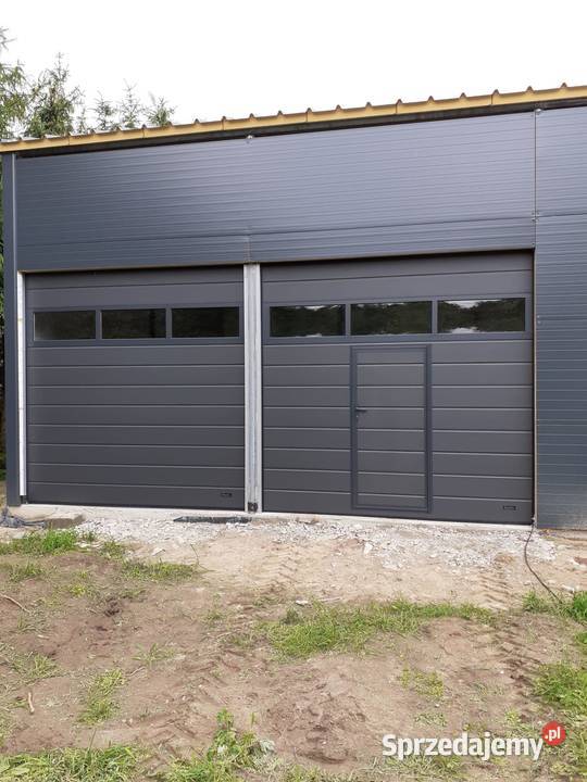 Drzwi garażowe Brama garażowa antracyt lubuskie Gorzów Wielkopolski