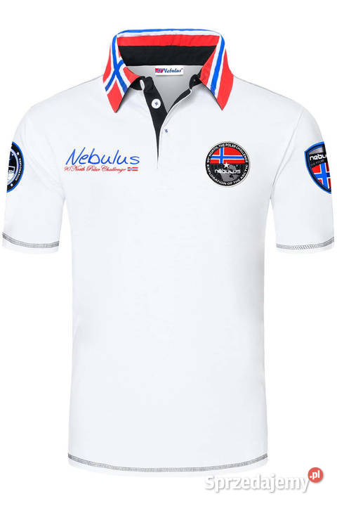 NEBULUS Koszulka Polo BENTER biała Warszawa