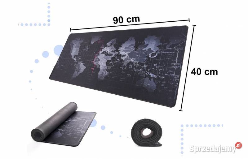 PODKŁADKA NA BIURKO POD MYSZKĘ MAPA ŚWIATA