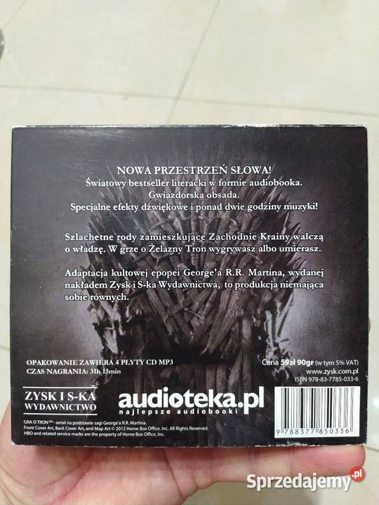 Gra o Tron audiobook 4 płyty CD Kraków