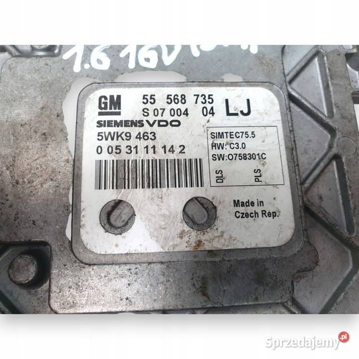 STEROWNIK SILNIKA Opel Astra J 16 16V Siemens osobowe Chełm