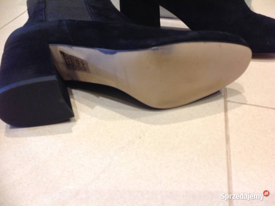 Botki Czarne Skórzane Damskie COSMOPARIS 36 lubuskie Nowa Sól