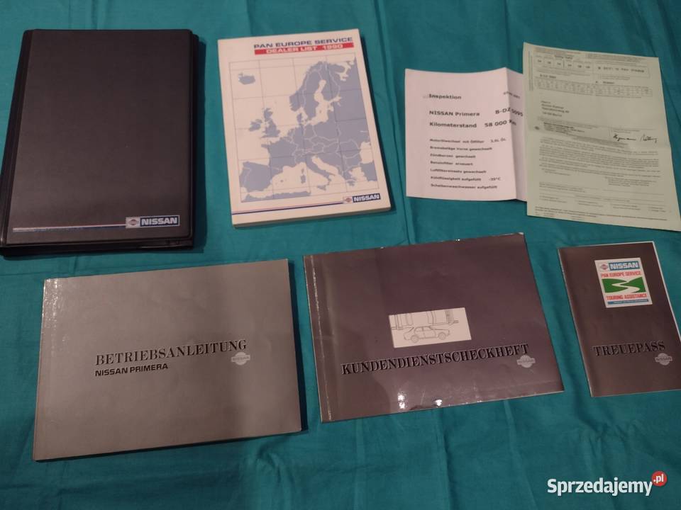 NISSAN PRIMERA P10 Instrukcja Obsługi książka Poradniki, albumy i reportaże
