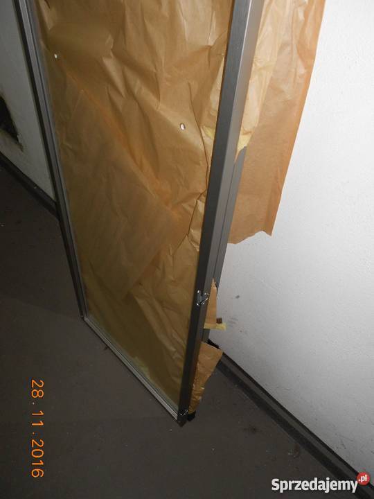 Drzwi szklane do witryny rama aluminium 2sztuki 2cm kujawsko-pomorskie Bydgoszcz sprzedam