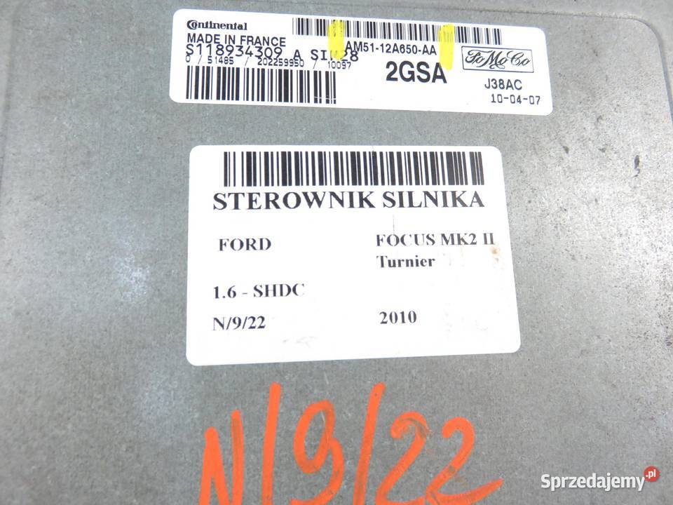 STEROWNIK FOCUS MK2 16 AM5112A650AA małopolskie sprzedam