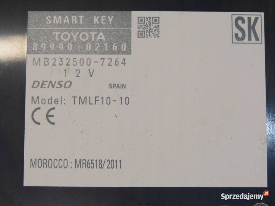 MODUŁ SMART KEY 14 D4D TOYOTA AURIS II osobowe lubelskie
