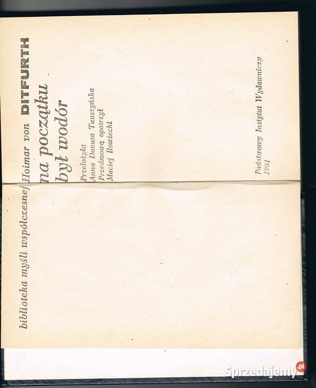 ZESTAW TRZECH KSIĄŻEK Hoimar von Ditfurth Chorzów