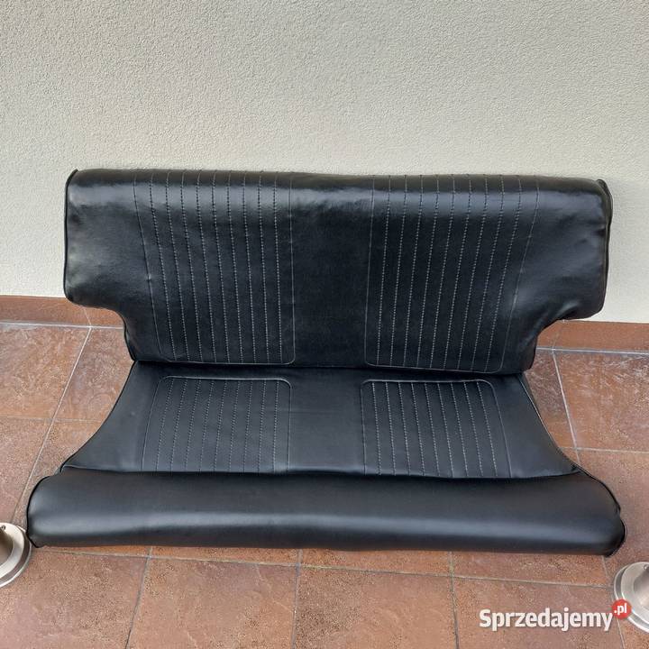 Kanapa tylna FIAT 126P czarny skaj osobowe Olesno