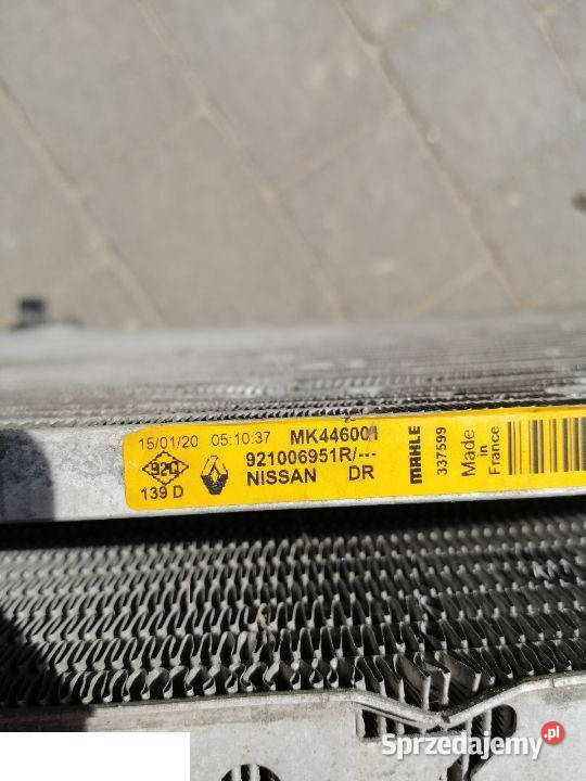 Nissan Qashqai chłodnice woda klima interccoler Kozubszczyzna