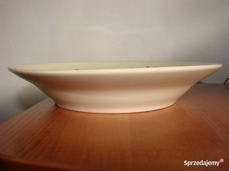 Włocławek fajansowy talerz obiadowy PRL