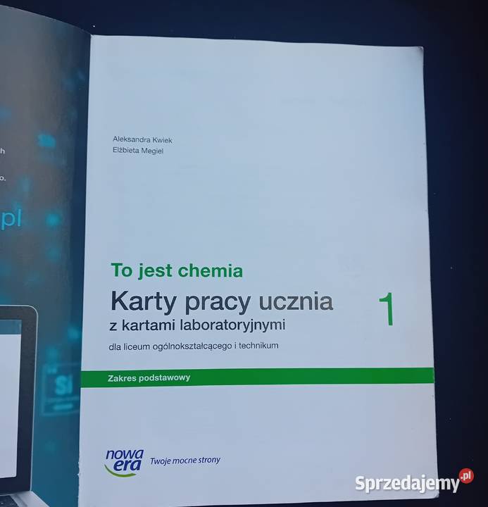 To jest Chemia1 Karty pracy ucznia liceum i Koźminek