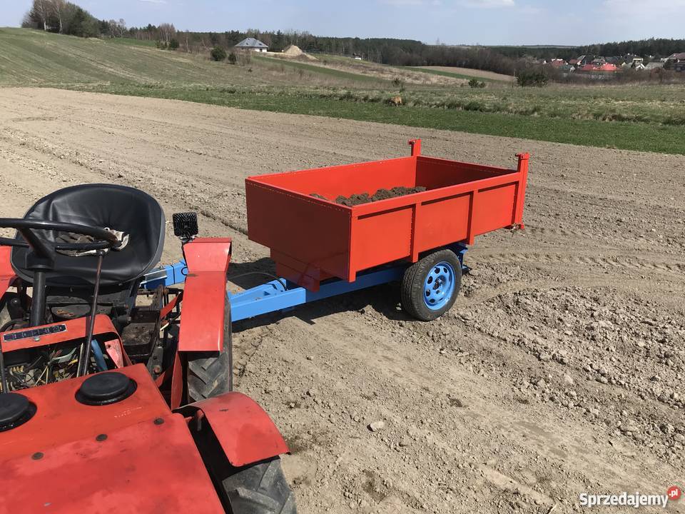 przyczepa przyczepka kiprowana do mini ciągnika sprzedam