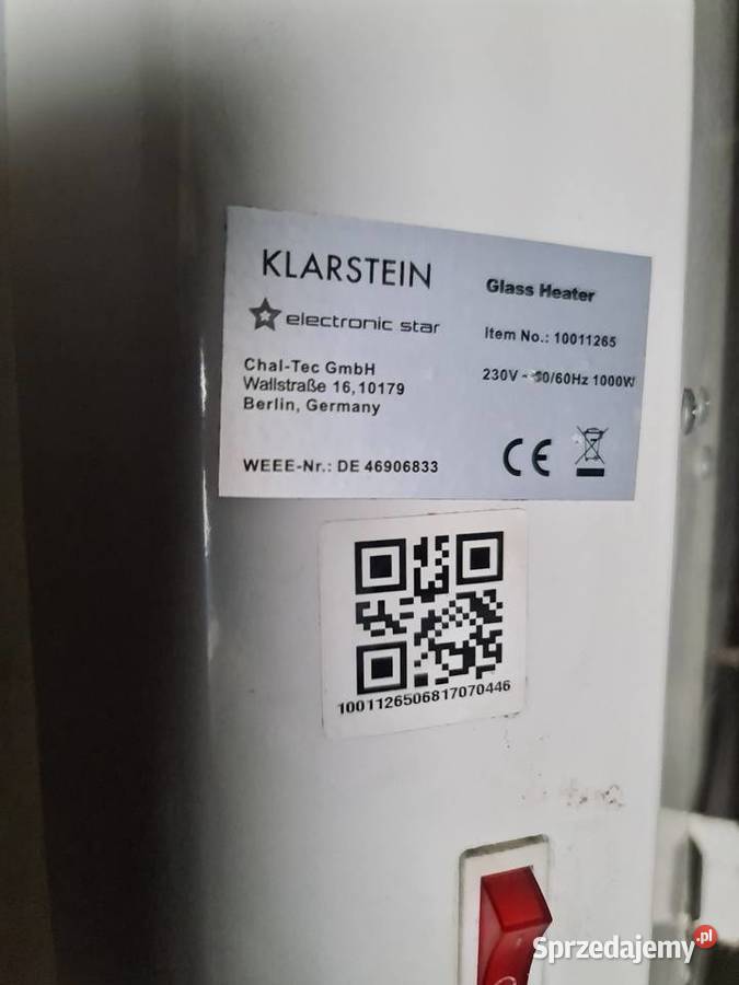 Grzejnik elektryczny łódzkie Łódź sprzedam