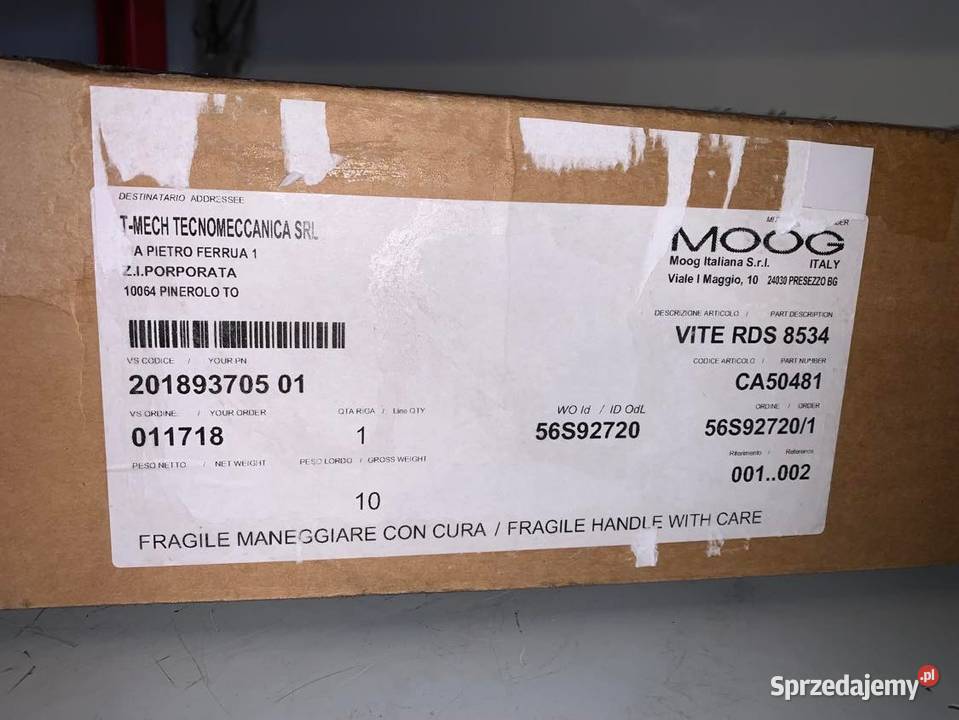 Moog Kugelgewindetriebe VITE RDS 8534 CA50481 mazowieckie Warszawa