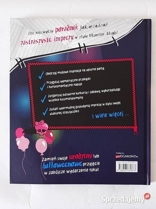 Monster High Monsterskie party Książki dla dzieci sprzedam