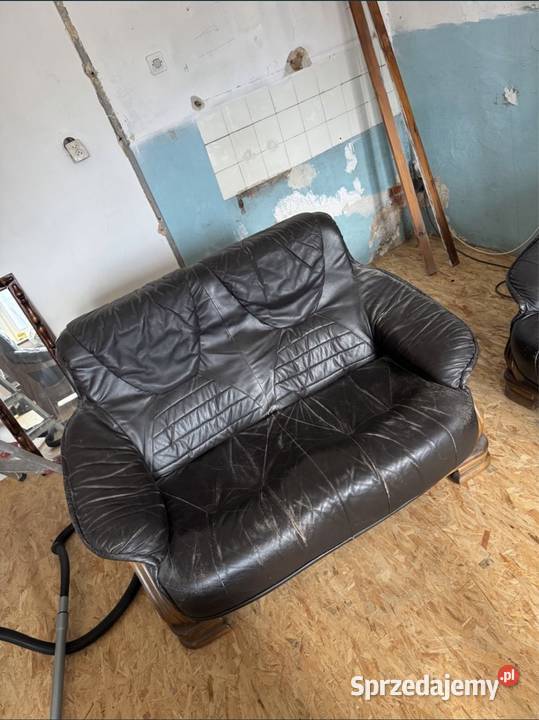 Zestaw kanap skórzanych 321 skóra naturalna