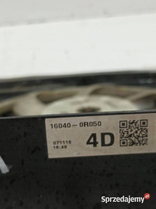 WENTYLATOR CHŁODNICY 20 D E15 160400R050 Toyota Rok produkcji 2008