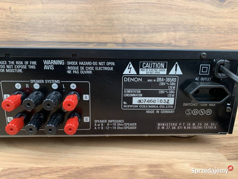 Amplituner Denon DRA365RD