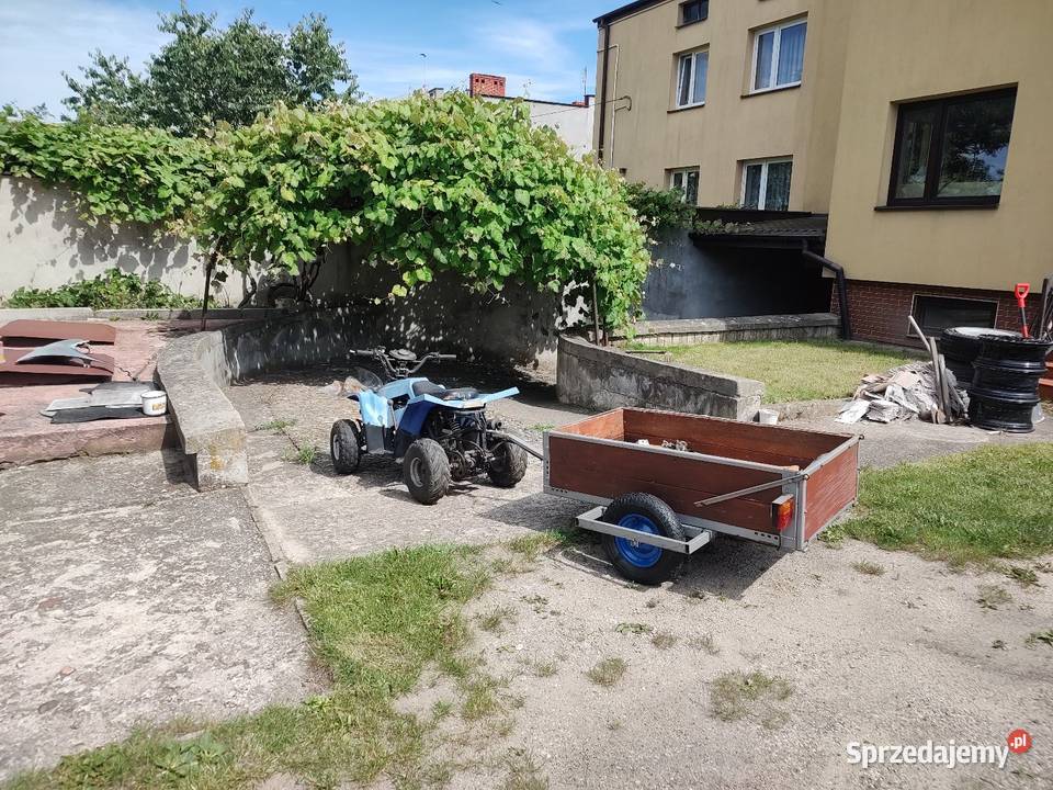 Quad 110 z przyczepką mazowieckie Nowe Miasto nad Pilicą
