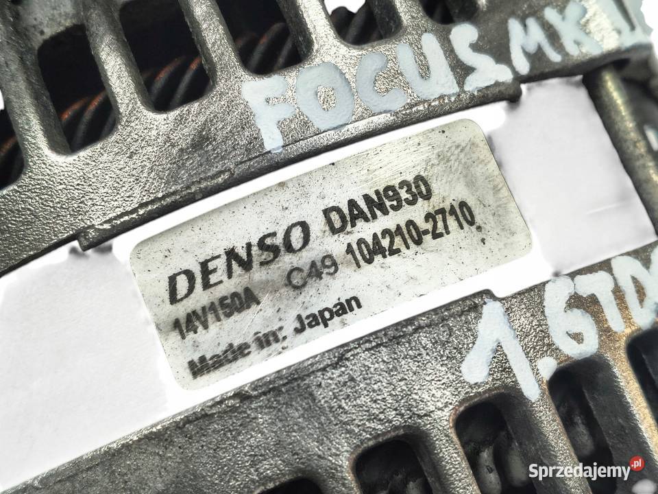 ALTERNATOR Volvo V50 S40 C30 Focus C 16 D TDCi Układ elektryczny silnika Chełm