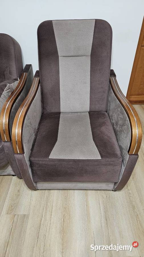 Komplet wypoczynkowy wersalka dwa fotele Słupca