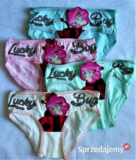 Figi majtki dziewczęce bawełna 98104 4 Warszawa