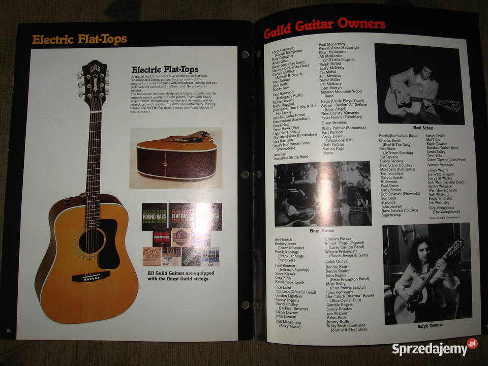 Guild FlatTops Classics guitar catalog katalog pomorskie sprzedam