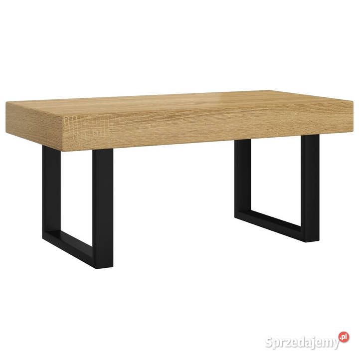 Stolik kawowy jasnobrązowoczarny 90x45x40 MDF i Dom i Ogród Warszawa