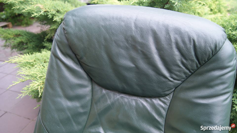 Fotel obrotowy skórzany duński DESIGN dolnośląskie Dobroszyce sprzedam