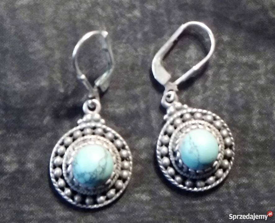 STARE kolczyki z turkusami