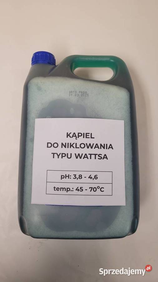 Kąpiel do niklowania elektrochemicznego Wattsa 5 Gdańsk