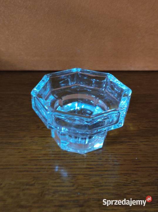 kryształowy świecznik fazowany cięty lśniący Kielce
