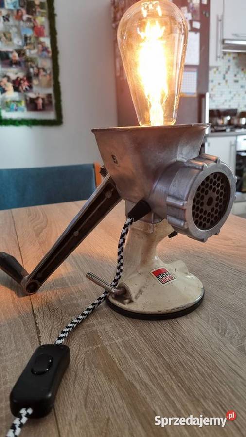 Lampy z maszynek do mielenia mięsa Loft vintage Oświetlenie Czechowice-Dziedzice