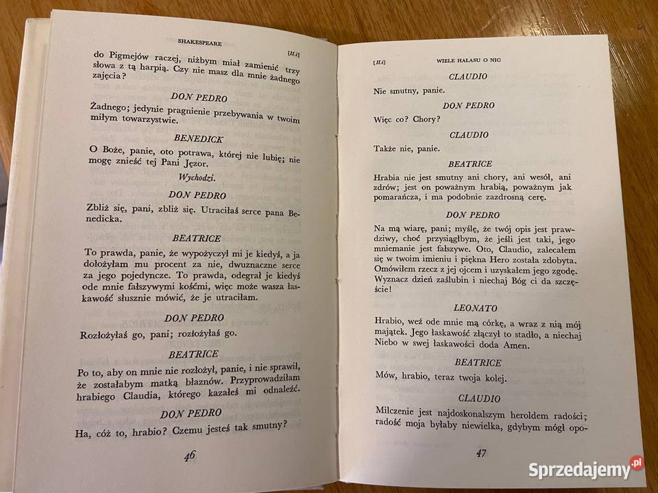William Shakespeare Wiele hałasu o nic tłum Proza i poezja śląskie Katowice