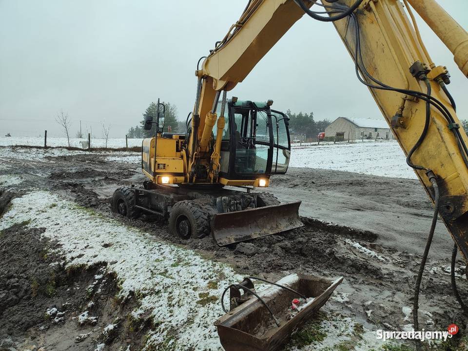 Koparka kołowa JCB js 130 w cat case komatsu Dodatkowy osprzęt Brodnica
