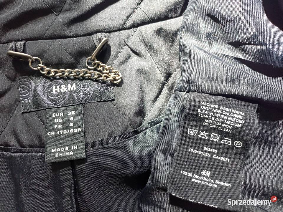 Płaszcz damski Czarny r M38 HM przejściowy NOWY czarny Białystok