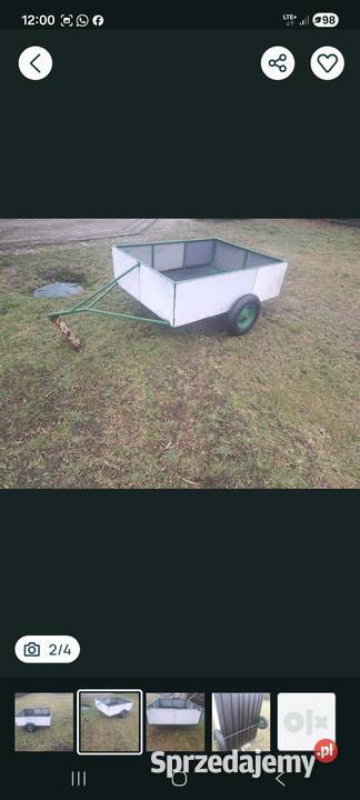 Przyczepka ogrdowa do ciągniczka qułada itp Zbytowa