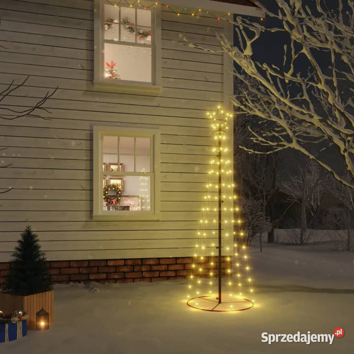 Choinka stożkowa 108 ciepłych białych LED 70x180 Dom i Ogród Warszawa