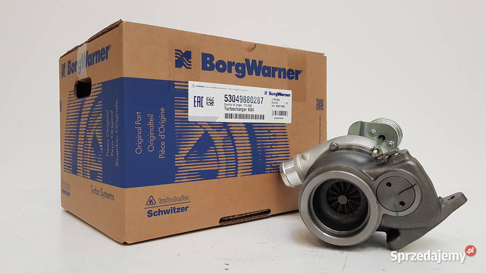 Nowa turbosprężarka BorgWarner KKK 53049880287 Siedlce