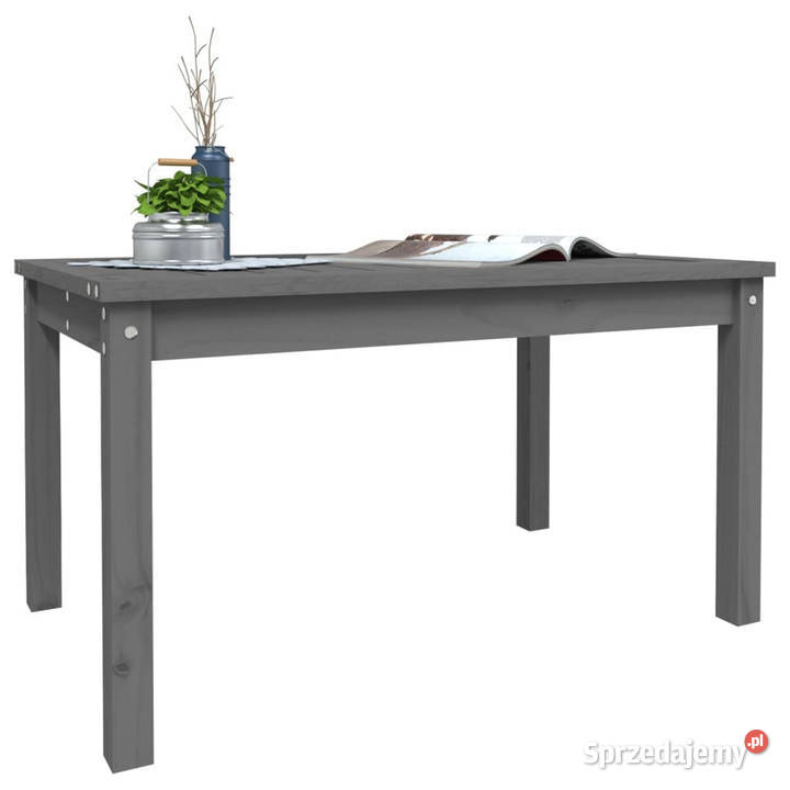 Stolik ogrodowy szary 825x505x45 lite drewno mazowieckie sprzedam
