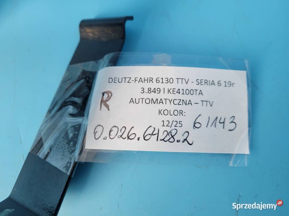 DEUTZFAHR 6130 TTV JARZMO MOCOWANIE ZBIORNICZKA Hydraulika kujawsko-pomorskie Kolno