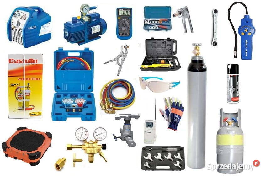 Zestaw narzędzi serwisowych do ustawy fgazowej