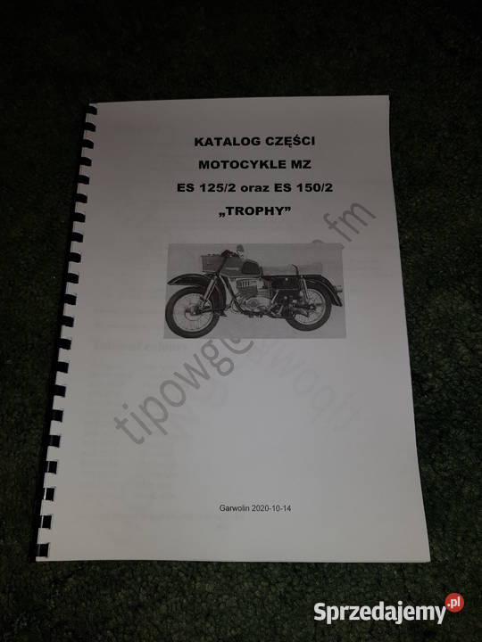 Katalog części MZ TROPHY ES 1252 ES 1502 Garwolin