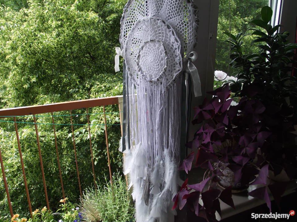 MAŁY BIAŁY ŁAPACZ SNÓW autorskie rękodzieło Piła sprzedam