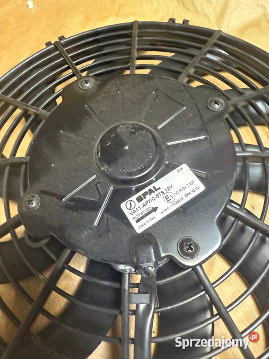 Wentylator osiowy SPAL TŁOCZĄCY 12V VA11AP7C57S Siechnice sprzedam