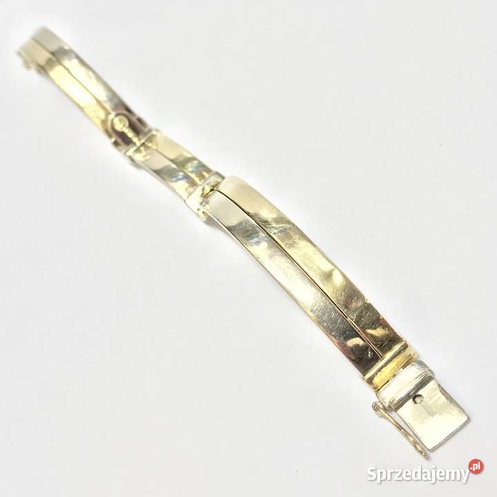 Złota BRANSOLETKA damska 14K SZTYWNA zdobiona złote Pozostałe mazowieckie Warszawa