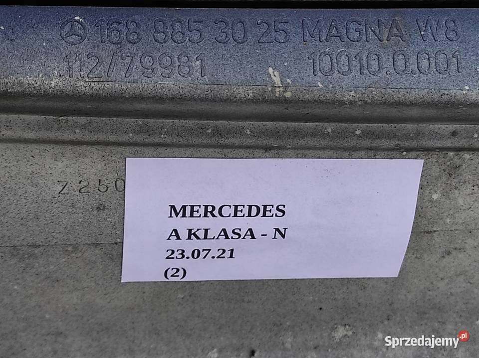 ZDERZAK PRZEDNI PRZÓD MERCEDES A KLASA Karoseria Nowy Tomyśl
