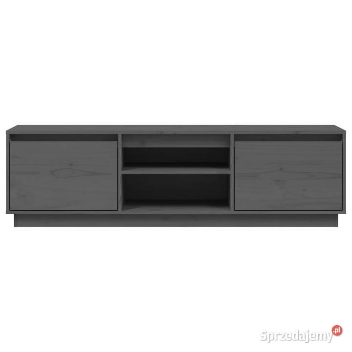 Szafka pod telewizor szara 140x35x40 lite drewno